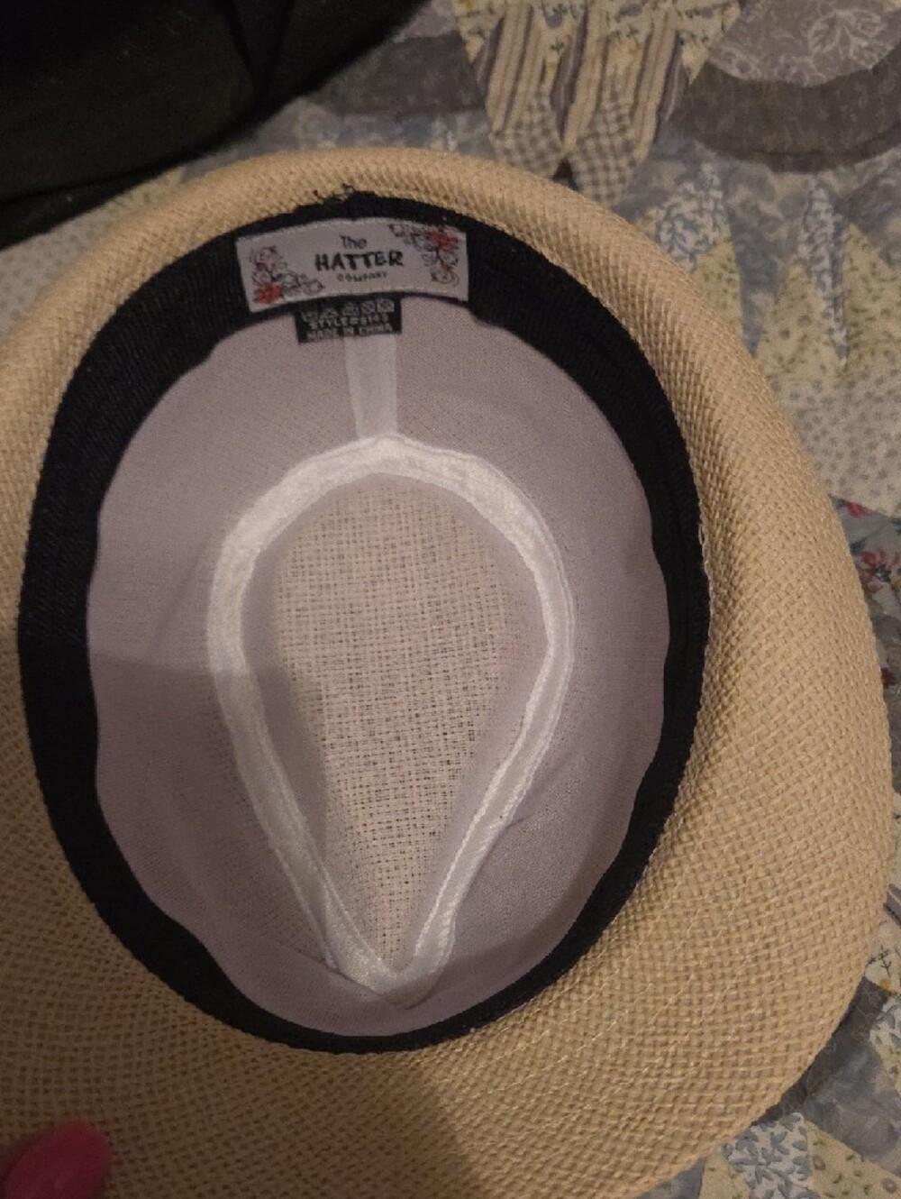 Three Straw Fedora Hats in White, Tan, and Brown - Picture 6 of 6